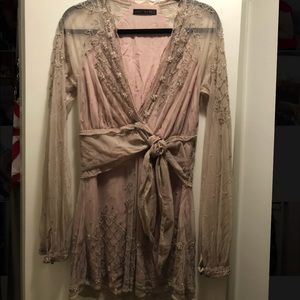 Boutique Sample Dress - Beaded, Long-Sleeved